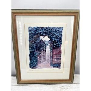 Maureen Love PASSAGE To EDEN Signed And Framed 22.5X18” Lithograph ART